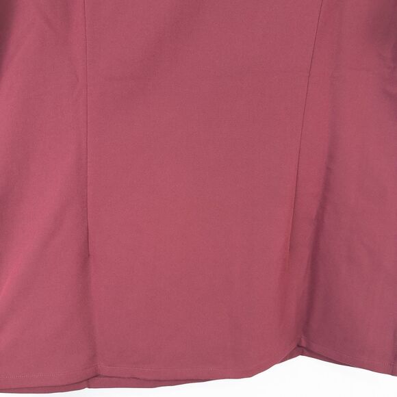 Figs Technical Collection Casma Three Pocket Scrub Top Womens Medium Burgundy - Picture 12 of 14